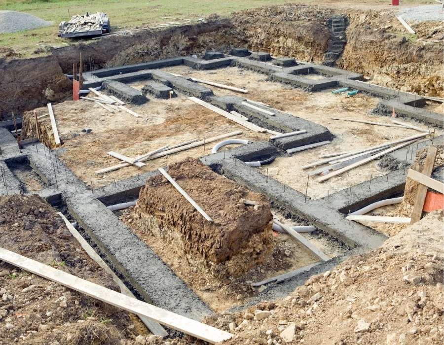 home construction foundation