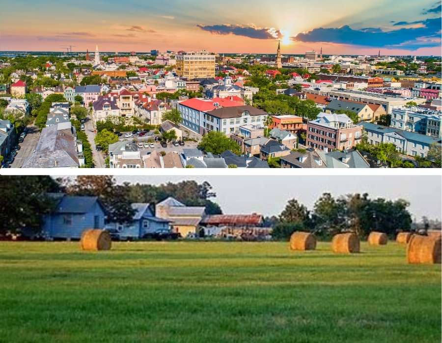 south carolina rural and urban area